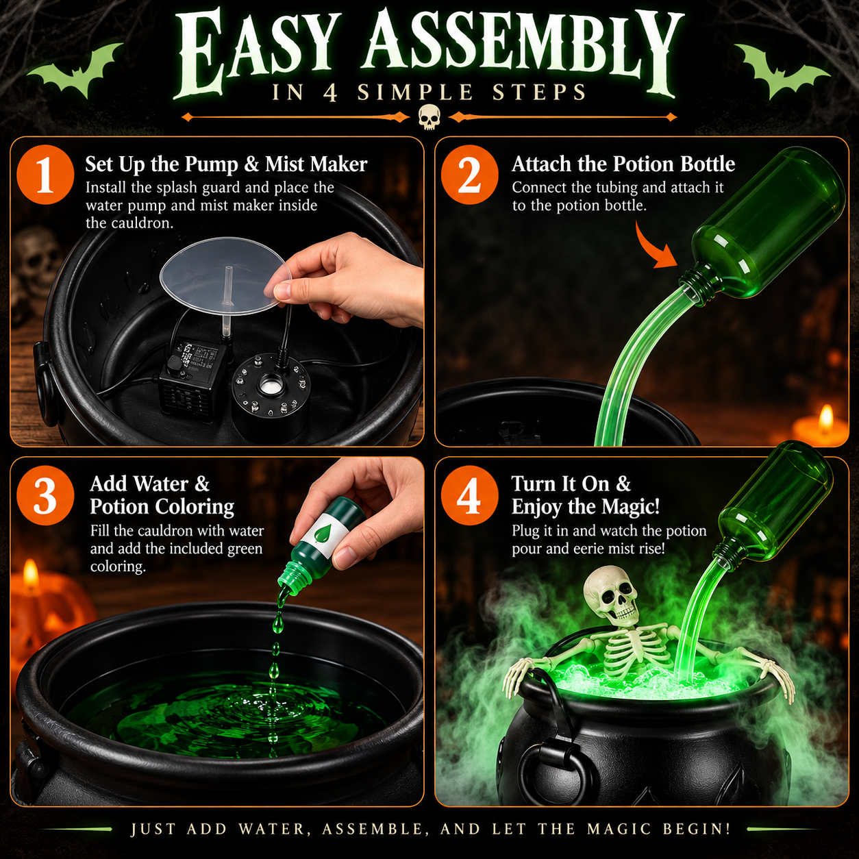 Hauntly™ Glowing Witch’s Cauldron